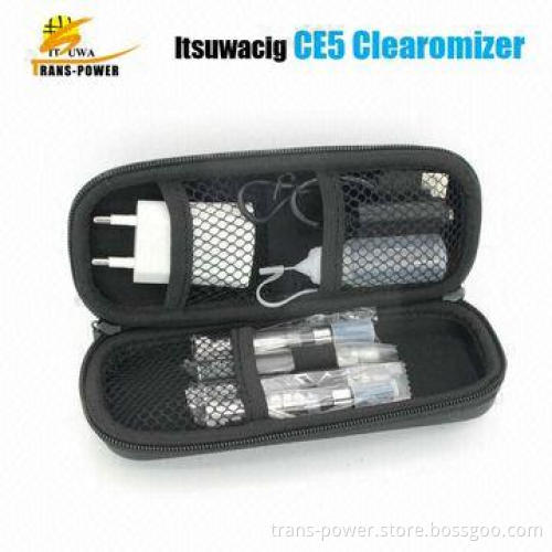 E-cigarette ce5/ce4 clearomizer Itsuwa eGo LCD-CE5 single kit with ecig cases